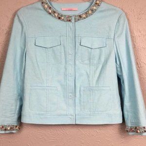 Gianni Bini cropped beaded jacket